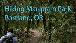 Hiking Marquam park, Portland, OR