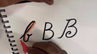 Formation of letter - B