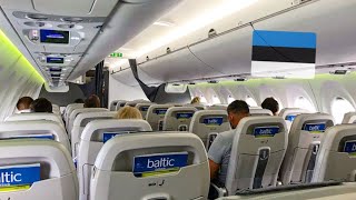 TRIP REPORT | Air Baltic A220 on a 30min flight from Tallin (TLL) to Riga (RIX)