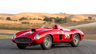 A 1955 Ferrari 410 Sport Spider driven by Fangio and Shelby is up for auction