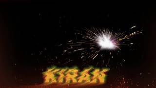 Kiran name sparkle title | A small name title or retro of sparkle name Kiran | for what's app status