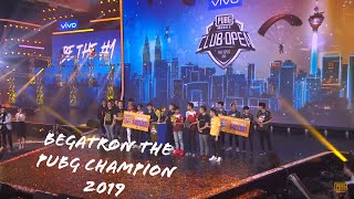 PMCO Global Finals Champion Team BTR Reward Ceremony