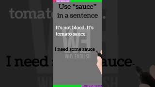 #short #shorts  Use #sauce in a sentence | Why English