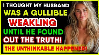 I THOUGHT MY HUSBAND WAS A GULLIBLE WEAKLING UNTIL HE FOUND OUT THE TRUTH! THE UNTHINKABLE HAPPENED!