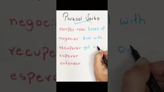 Aprenda 5 Verbos Frasais em Inglês Intermediário ✍️ #shorts #ingles