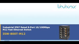 ISW-800T-M12 Industrial  Fast Ethernet Switch with Wide Operating Temperature