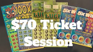 $70 Mix Session of Georgia Lottery scratch off tickets