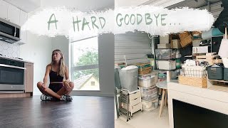 Saying goodbye to my apartment...the final move-out push