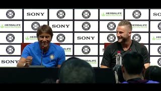 CONFERENZA STAMPA PRE-PARTITA JUVENTUS-INTER ANTONIO CONTE & MILAN SKRINIAR ICC 2019 INTEGRALE