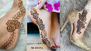 Henna designs for feet #feethennadesign #feetmehndi