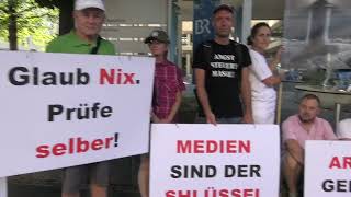 GEZ  Gegen Gendern  Demo  in München vor dem BR   Bundesweite Donnerstags Medien Mahnwachen