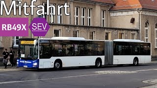 Mitfahrt | MAN Lion's City G A23 | Linie RB49X SEV | Senftenberg, Bahnhof - Cottbus Hbf