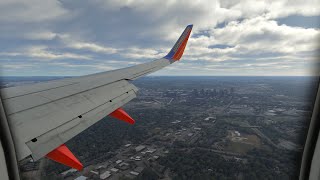 Boeing 737-700, Southwest Airlines, approach into Nashville, Tennessee