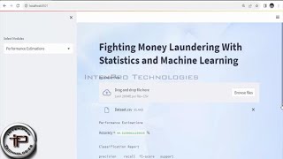 Web APP - Fighting Money Laundering With Statistics and MLThrough RF - IntenPro Technologies