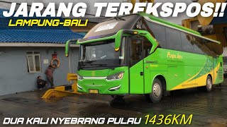 RUTE TERJAUH 2 KALI NYEBRANG PULAU ‼️4 BUS PUSPA JAYA TURUN DARI KAPAL