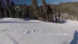 Angel Fire Resort skiing "Hully Gully" (blue run)