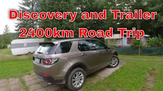 Land Rover Discovery and Trailer Road Trip