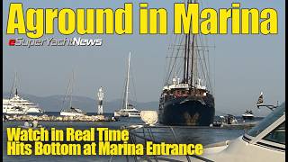 Watch in Real Time as Sailing Vessel Grounds in Marina Entrance  | SY News Ep369