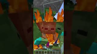 Minecraft 2,000 zombie Vs Player!😂 #Shorts #funny