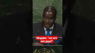 Mugabe: "We are not gays!" #shorts #zimbabwe #trendingshorts #africa #mzansi #uk #usa