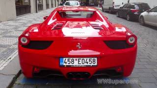 Ferrari 458 Spider in Prague, Czech Republic