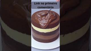 Bolo de festa de chocolate com morango e brigadeiro #venderdoces