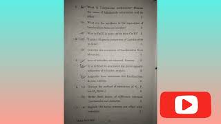 2021Igu Bsc 4th sem Inorganic chemistry Question paper