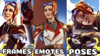 Frames, Emotes, and Poses with Horizon’s Professor Somers Skin - Apex Legends [4K/60Hz]