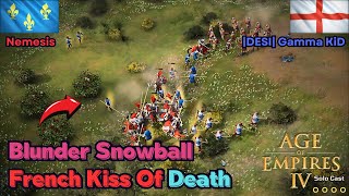 English vs French - Desi 1v1 Tournament - Match 1 / Round 2 | AOE4 Solo Casting