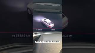 Skoda Superb MID Animation after Engine Turn off