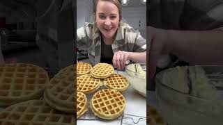 🧇 FREEZER-FRIENDLY MINI WAFFLES 🧇 #homemadewaffles