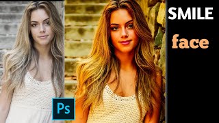 How to Put a Smiley face in photoshop Tutorial | #Shorts