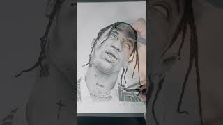 Travis Scott 💜🏴󠁧󠁢󠁳󠁣󠁴󠁿 #art #drawing #realism #hiphop #rap #hiphopartist #rapartist #travisscott