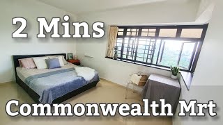 Renovated Large Master Bedroom , 2 Mins To Commonwealth Mrt , Full Unblocked View !!