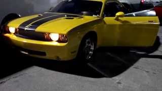 MOPARS AT THE STRIP MARCH 2015.  RON'S 2010 DETONATOR YELLOW SUPERCHARGED SRT