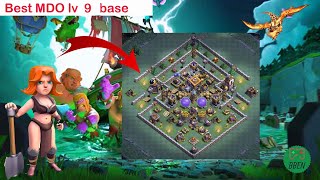 Clash of clan's, BEST BUILDER HALL 9 BASE to reach 5k trophies (link in the description)