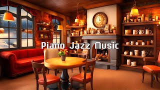 Exquisite Piano Sleep Jazz Night Music ☕ Relaxing of Calm Background Music in Cozy Coffee Shop