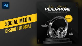 Photoshop Tutorial - E-Commerce Product Banner Design for Social Media Post Design