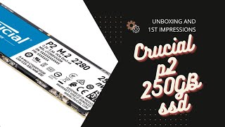 Crucial P2 NVME SSD Unboxing and first Impressions