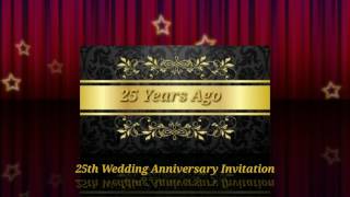 25th Wedding Anniversary E Invitation