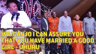 WAIGURU WEDDING - Uhuru's Speech