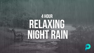 4 Hour Calming Rain Sound to Sleep to | Black Screen | Sleeping and Studying