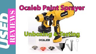 Ocaleb Paint Sprayer 550w Electric Paint Spray Gun Handheld Painting 800ml USED Review