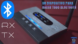 Un transmisor Receptor Bluetooth-Envía el audio desde cualquier dispositivo a Mezcla, bocinas y mas.