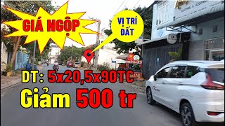 Chủ Cần Tiền Gấp Giảm Giá 500 Triệu Cho Lô Đất Thổ Cư Tại Trung Tâm Lái Thiêu | chuyennhadat TV