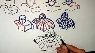 How To Draw Spider-Man Step By Step || Drawing And Colouring|| Awesome Drawing Clips||Coloring||