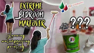 HOW TO PAINT A SMALL BEDROOM? EXTREME MAKEOVER | MUST WATCH ✅BEFORE PAINTING YOUR HOUSE