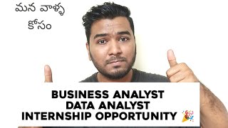 Business Analyst & Data Analyst Paid Internship for our Subscribers 🎉🎉