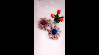 How to make diy jute rope flower easy|diy crafts@MyDiyArt #shorts