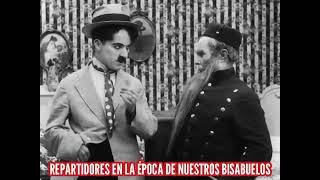 Repartidores en la época de nuestros bisabuelos - Sketch realizado con escenas de Charles Chaplin